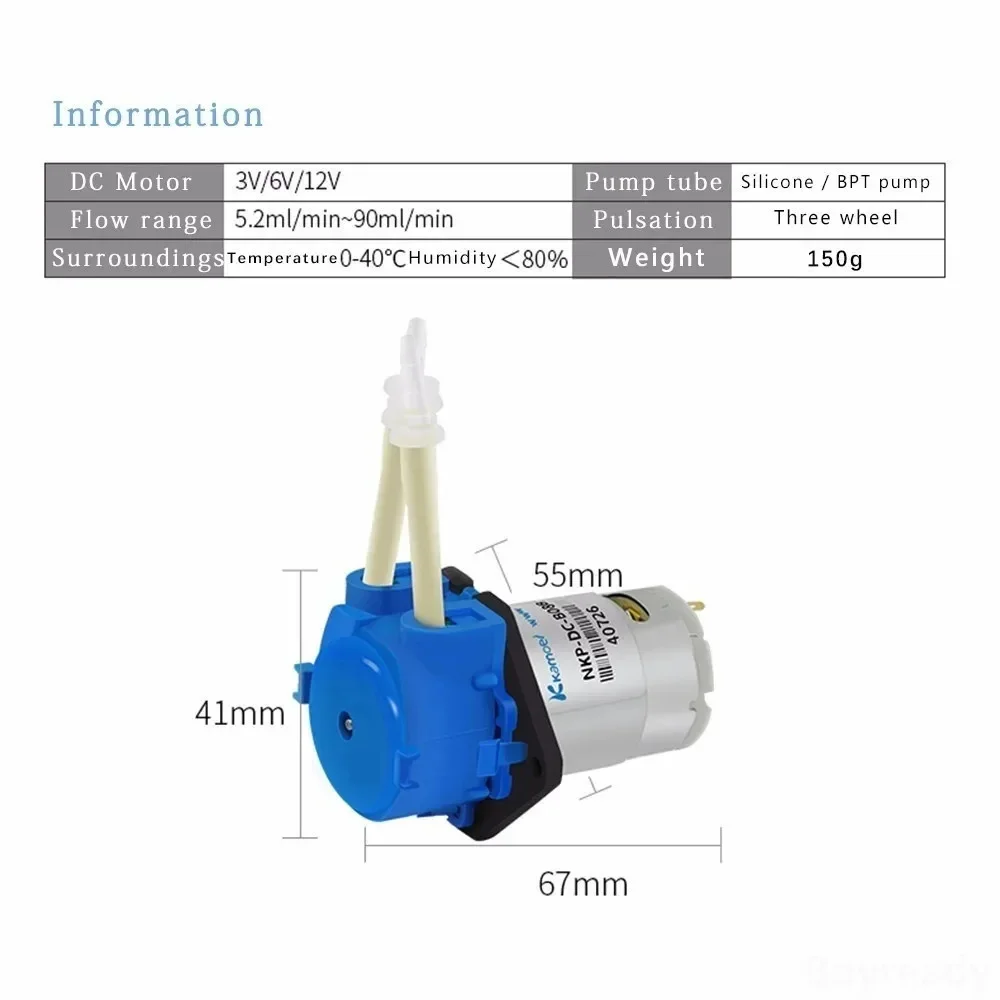 DC 12V 24V Dozaj Pompası Peris - Mini Peristaltic Pump 12V incelemesi ve fiyatı