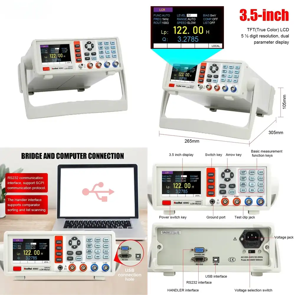 Dijital LCR Metre Masaüstü Kap - Test Instruments incelemesi ve fiyatı